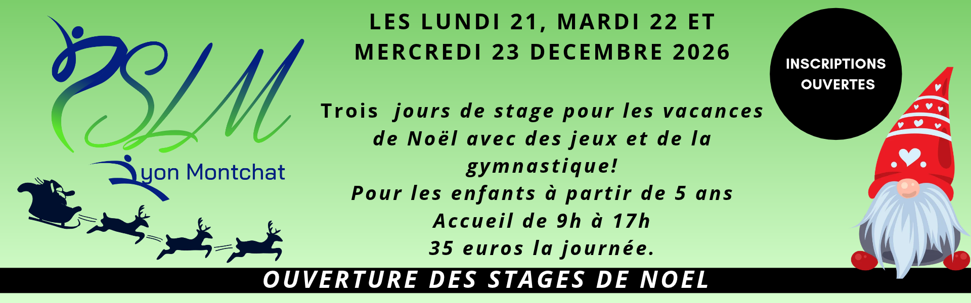 STAGE DE NOEL SLIDE